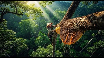 Hành Trình Đi Bắt Ong Mật Hoang Dã – Thu Hoạch Mật Ong Rừng Quý Hiếm