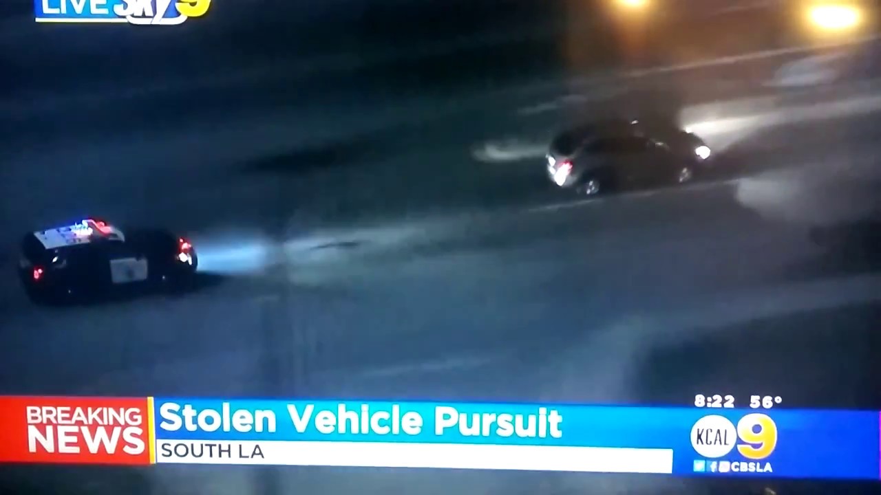 CHP and LASD pursued a high speed stolen vehicle Part 1 12/12/2016 ...