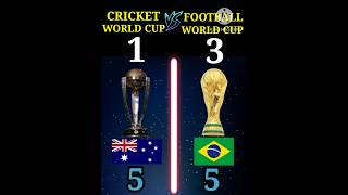 Cricket World Cup VS Football World Cup❓| #shorts #cricket #football screenshot 1