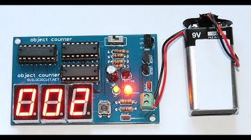 3 digit- Digital object counter DIY kit- www.buildcircuit.com