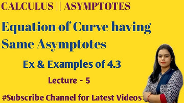 B.A./B.Sc 1st Maths || Calculus || Intersecting points of Curve & Its Asymptotes ||