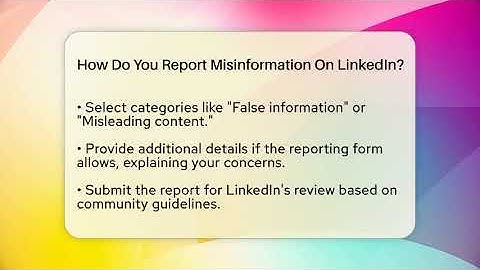 How Do You Report Misinformation On LinkedIn? - Everyday-Networking