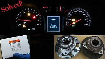 How to fix ABS light, Traction Control, Stabilitrak! Chevy Equinox AWD