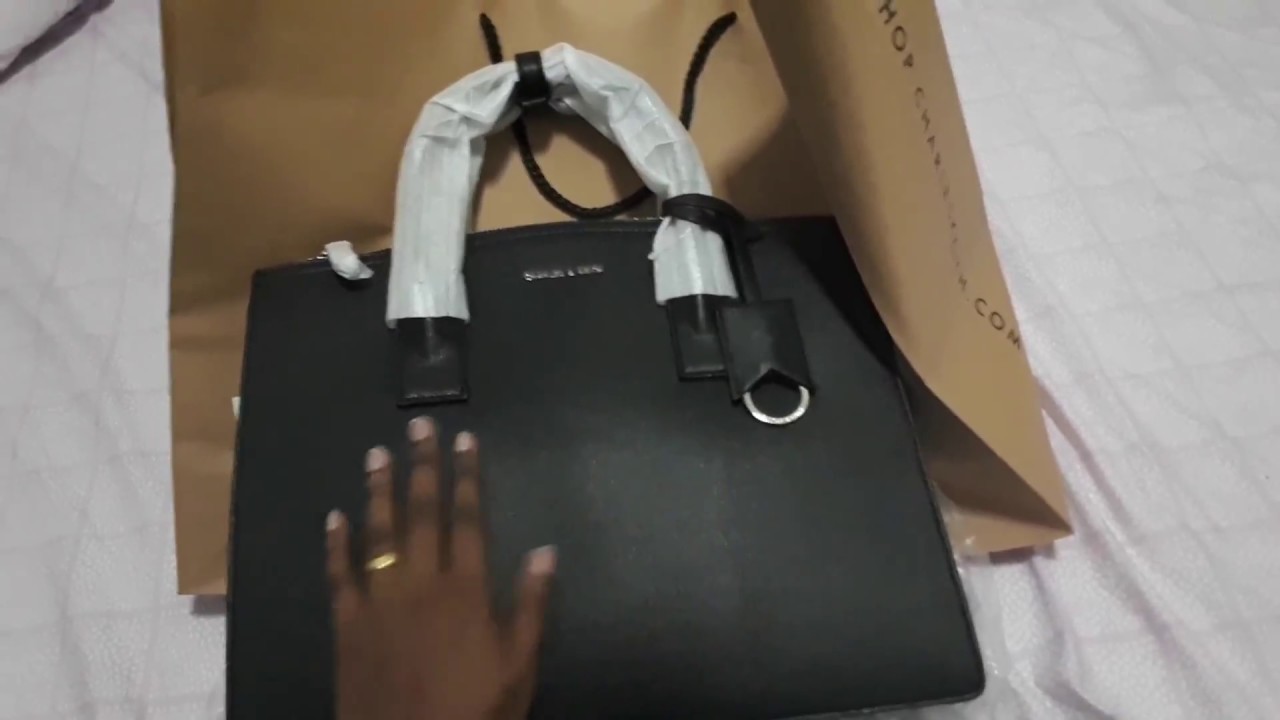 Unboxing Charles & Keith handbag - YouTube