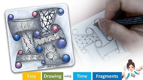 Relaxing Drawing EP70 Huggins with embedded patterns Doodle Tangle/DrawWithMe