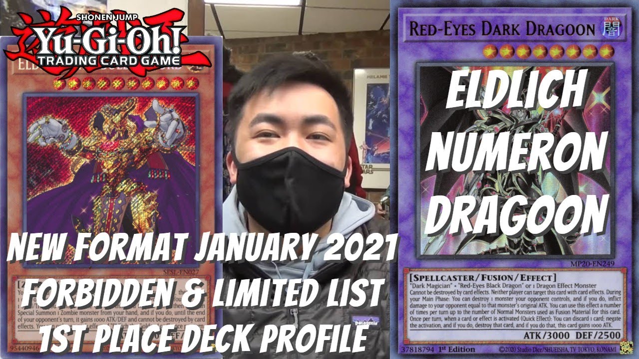 Yugioh New Format January 2021 Locals 1st Place Deck Profile - Eldlich Numeron Dragoon - Darren Bui