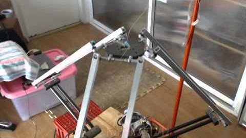 Delta Robot test sliding & calibration....