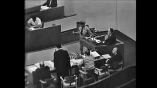 משפט אייכמן   פרוידיגר מעיד שידע על אושוויץ, התפרצות זעם מקרב קהל הנוכחים