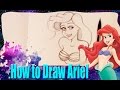 How to draw ariel from disneys the little mermaid  dramaticparrot