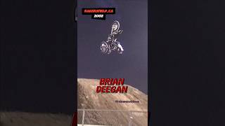 Brian Deegan crashes under rotating a backflip in 2002 #motocross #dirtbike #fmx #crash
