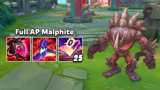 Full Ap Malphite But I Follow Teemo All Game To Ult Him
