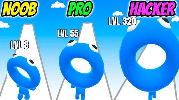 Squishy Round - NOOB vs PRO vs HACKER @FunnyGameplay