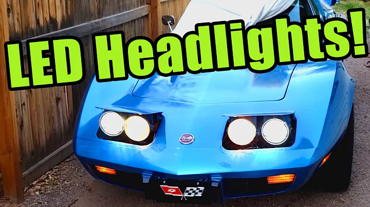 C3 Corvette LED Headlights w/Custom 3D Printed Adapters