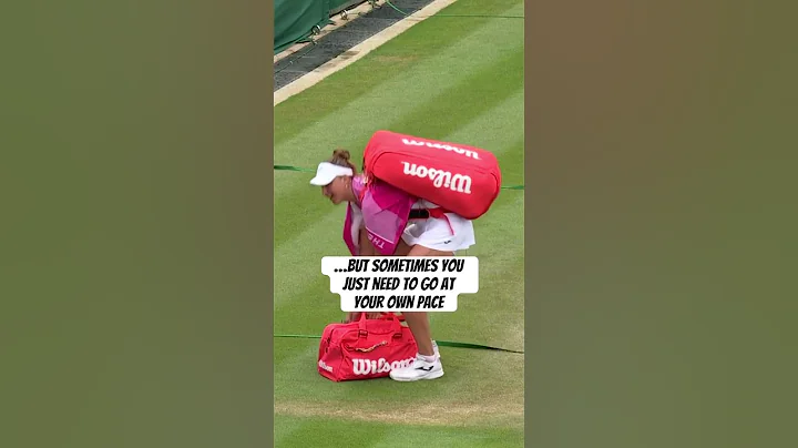 Sometimes you just need to take your time 😂 ⏰ #Wimbledon #Shorts #Tennis