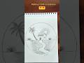 Easy Circle Drawing ✍️ | Simple Scenery Art 💫 | #ytshorts #shorts #art #scenery