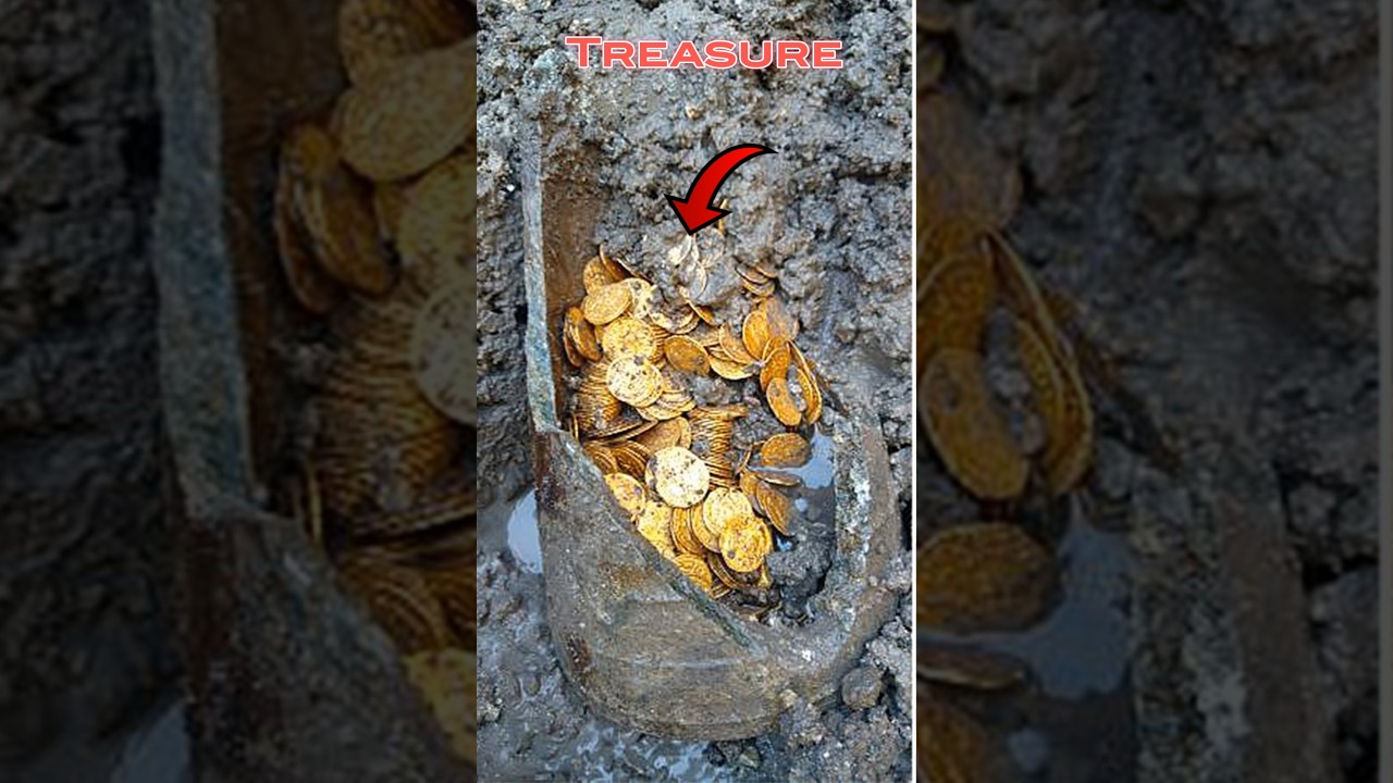 Finding big treasure in field 