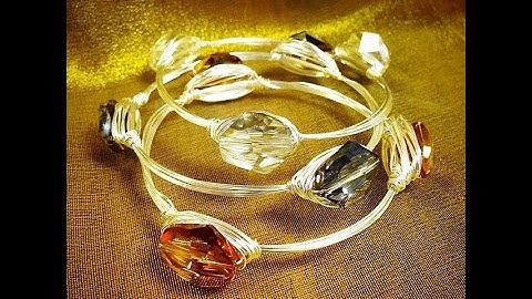 DIY Stoned & Wired Bangle Bracelet