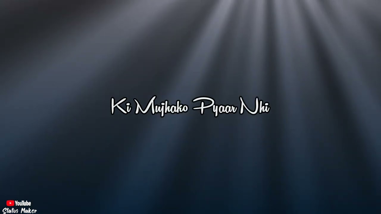 Kitni Chahat Chupaye Baitha Hoon/Beautiful love 💕 Status  #viralvideo#4k#hindi_status /Black screen