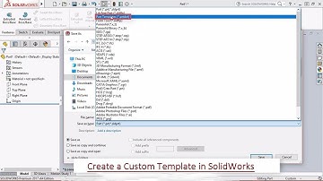 Creating a custom template in SolidWorks (with caption and audio narration)