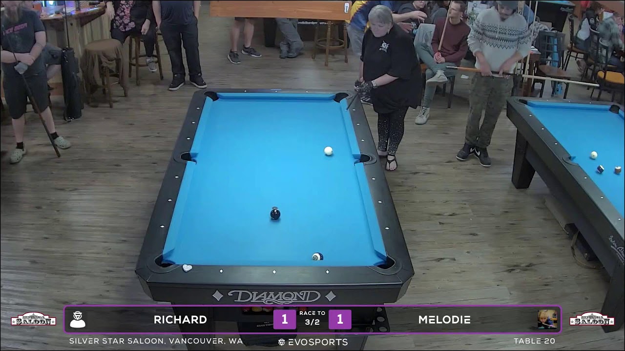 Image of video the RICHARD vs MELODIE - SILVER STAR SALOON - TABLE 20 | EvoSports 19