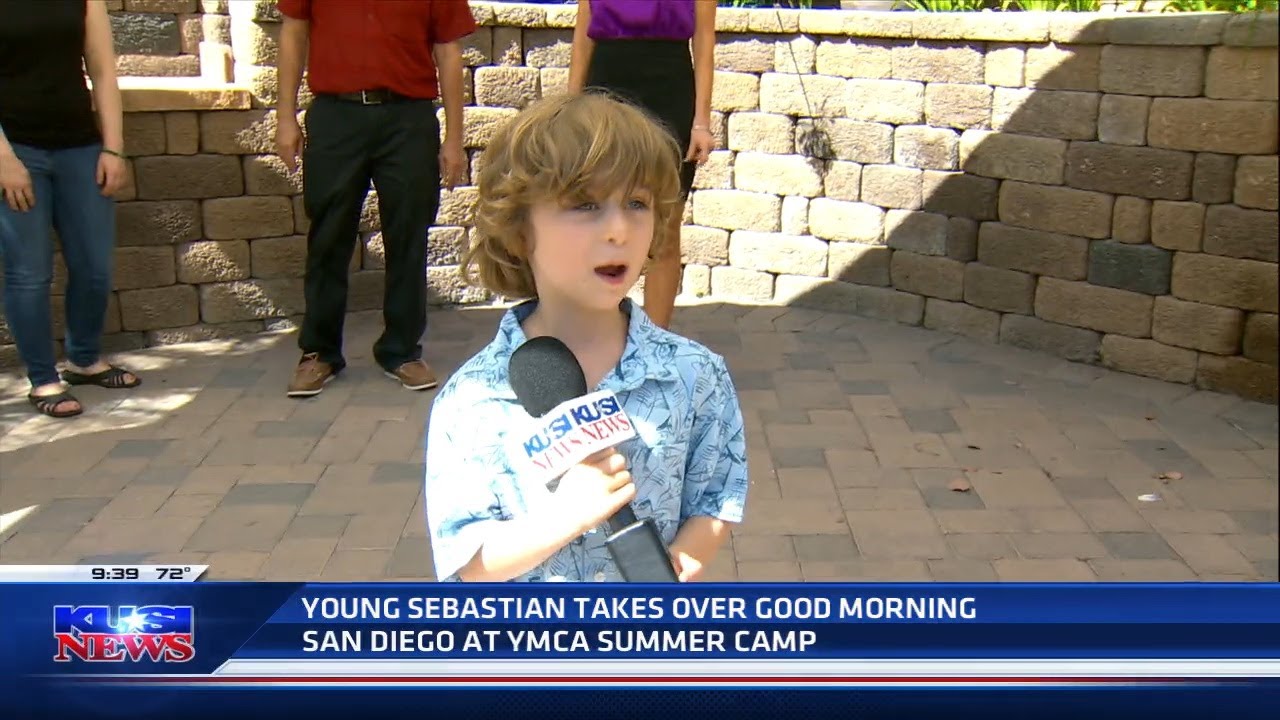 6-year-old Sebastian says Good Morning San Diego