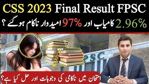 CSS 2023 Final Result|| FPSC||Passing Ration||Muhammad Younis ||