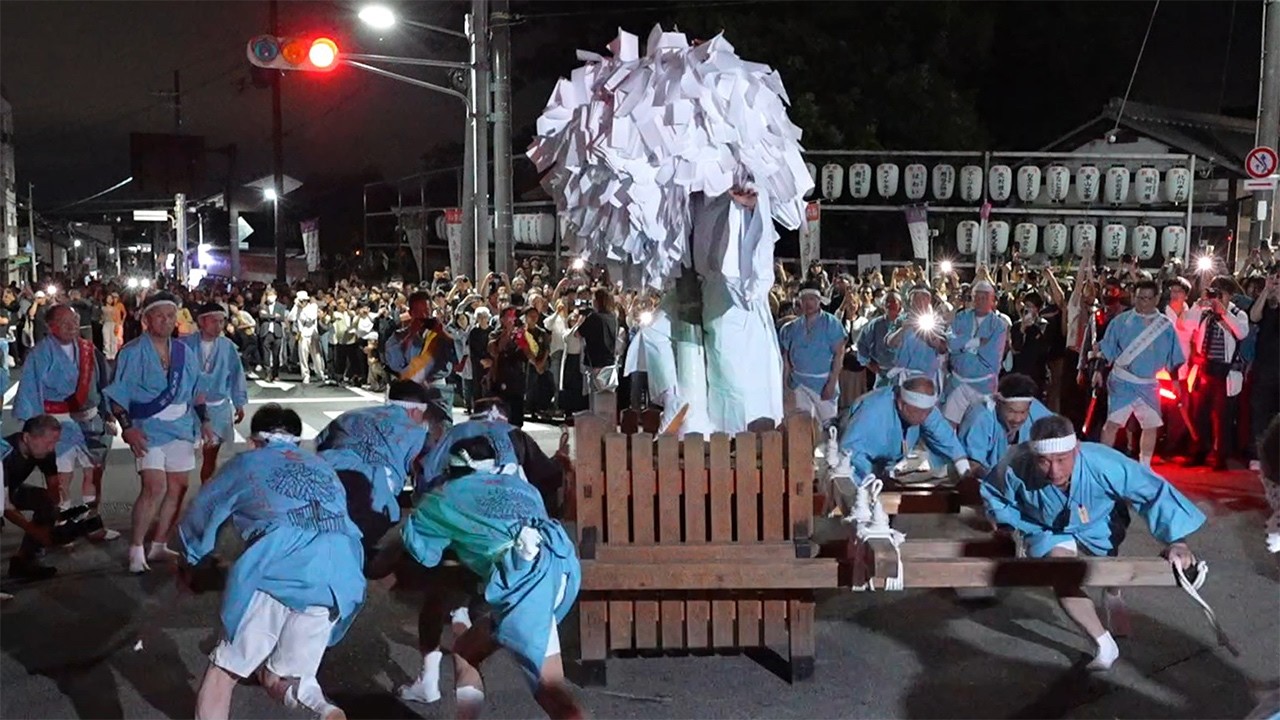 宇治あがた祭り2026 真夜中の梵天ぶん回し