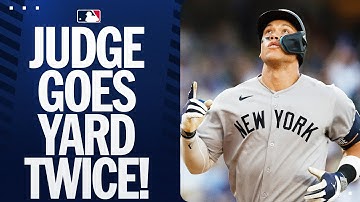Aaron Judge hits 2 home runs vs. the Dodgers! (3 homers this series!)