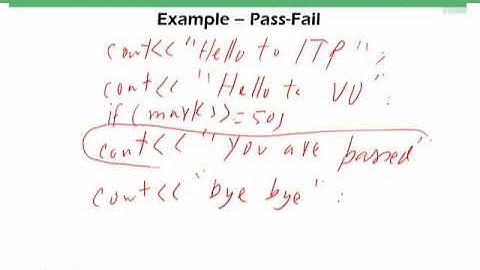 Control structure (if-statement) | Introduction to Computing | CS101_Topic119