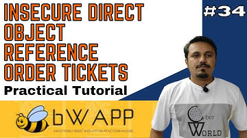 bwapp Insecure DOR Order Tickets || bwapp idor || idor vulnerability || Cyber World Hindi