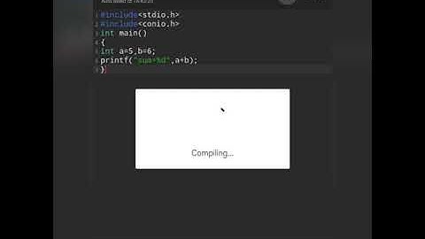 #C programming # addition of two numbers #shorts