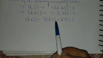 Csir net december 2017 solution: Commutator quantum chemistry
