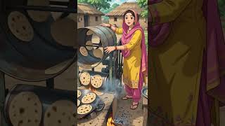Roti Maker Aunty #cartoon #animation #anime #trending #viral