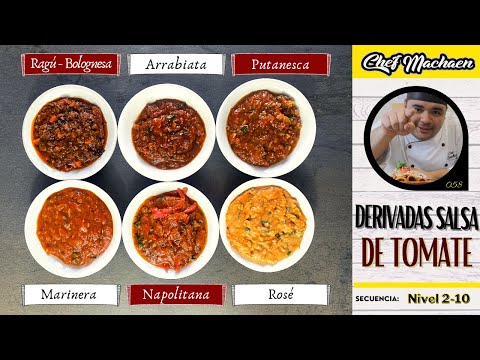 Salsa de Tomate y Derivadas | Salsas Madre | Salsa Pomodoro | Curso de Cocina Profesional |Nivel2-10