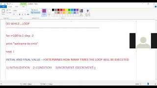 CLASS-VII-COMP(DO WHILE LOOP -PART 1)