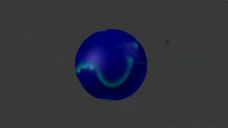 Rotating spiral wave Reaction-Diffusion (Blender - Tissue addon)