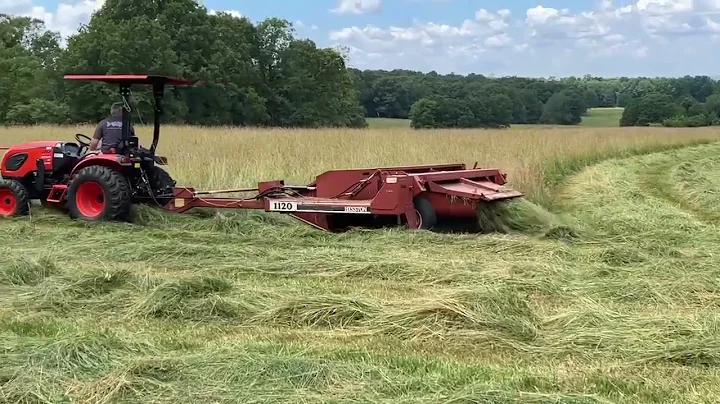 Kioti CK4010 Mowing Hay