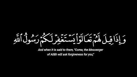 سورة المنافقون |محمد يحيى طاهر surah al-munafiqun| muhammed Yahia Tahir