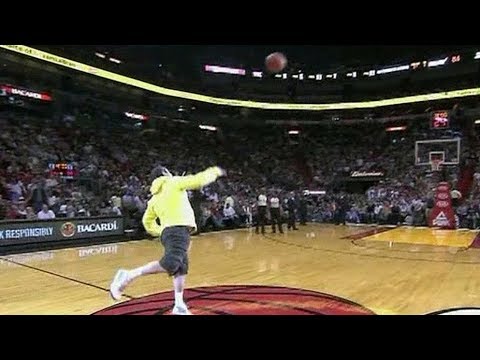 NBA Fans Making Half Court Shots For Money/Cars Compilation