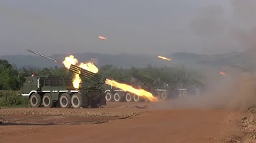 BM21 and RM-70 Grad Forty Barrels Multiple Rockets Launcher Systems