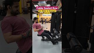 Seated Cable Row, back Exercise #fitness #gym #backexercise