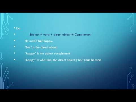 OBJECT COMPLEMENT