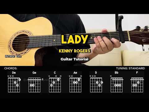 Lady - Kenny Rogers | Easy Guitar Tutorial For Beginners (CHORDS & LYRICS) #guitarlesson