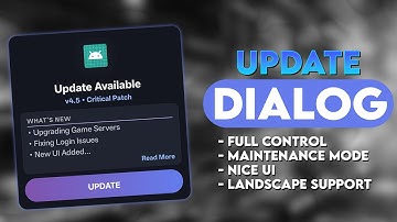 ✨ Premium Update Dialog V2 — Maintenance Mode & Landscape Support (2025) 🚀 | By DPMods