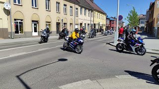 Parada motocykli z okazji otwarcia sezonu motocyklowego Rawa Mazowiecka