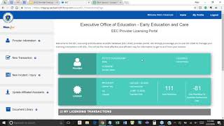 EEC Licensing Education Analytic Database (LEAD) System Training - Family Child Care (Spanish)