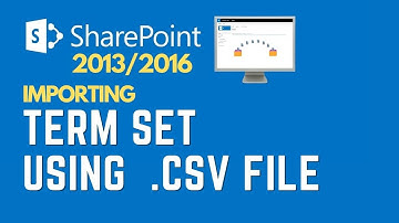 SharePoint 2013/2016 Import Term Set using .csv file