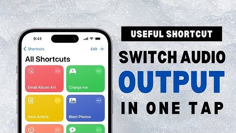 Switch iPhone Audio Output with ONE TAP using Shortcuts! - TipsWithStorm