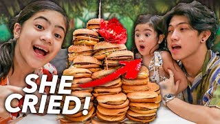 BURGER Cake Birthday Surprise To Natalia!! (She Cried) | Ranz and Niana