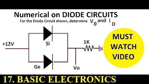 Diode Circuits (Numerical 9) | BASIC ELECTRONICS